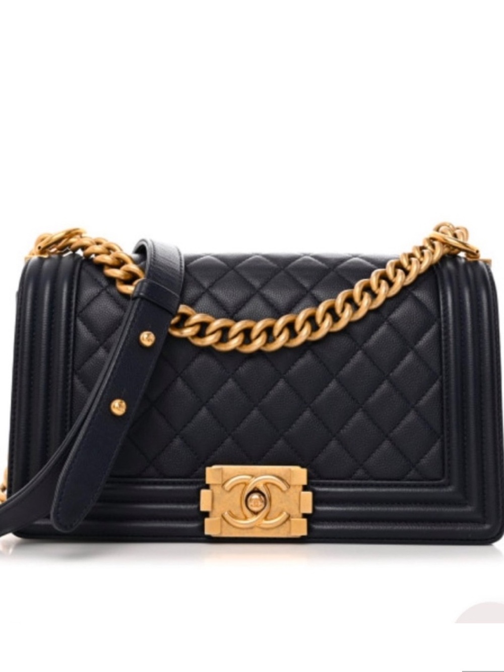 ✨CHANEL Medium Boy Bag with Gold Hardware ✨